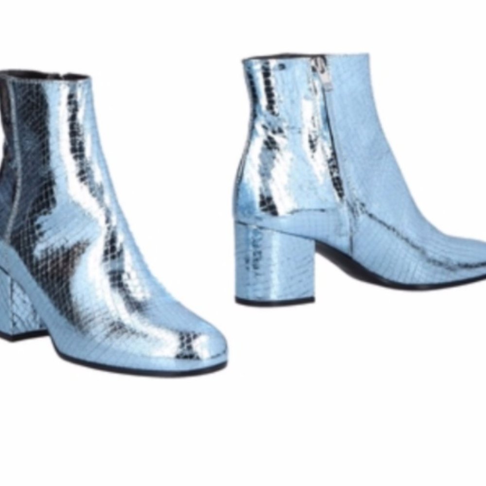 Paris Texas Silver Heeled Boots - Picture 4 of 8